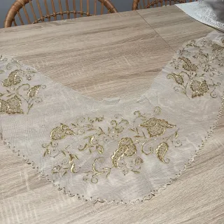 Pico de manteleta fallera dorado