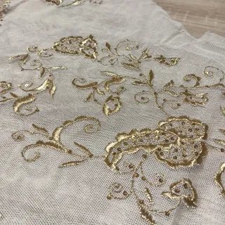 Pico de manteleta fallera dorado