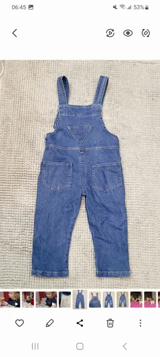 Salopette in denim