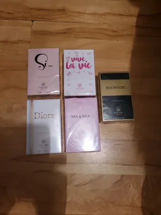 Perfumes Mujer: Si, Vive, Diore, Yaa& 8e cada uno