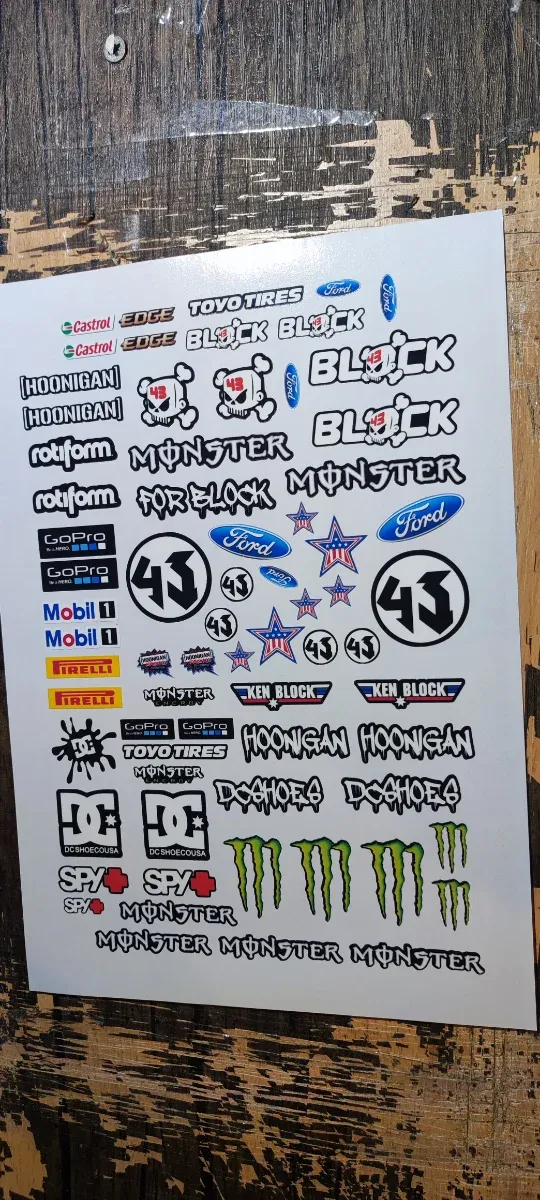 Pegatinas 1/10 Rally RC