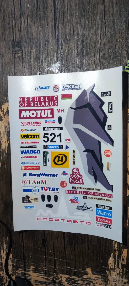 Pegatinas 1/10 Rally RC