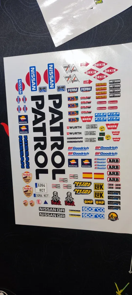 Pegatinas RC Crawler 1/10 varios modelos