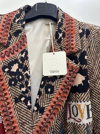 Giacca donna fantasia stampata