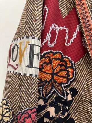 Giacca donna fantasia stampata