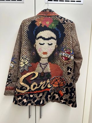 Giacca donna fantasia stampata