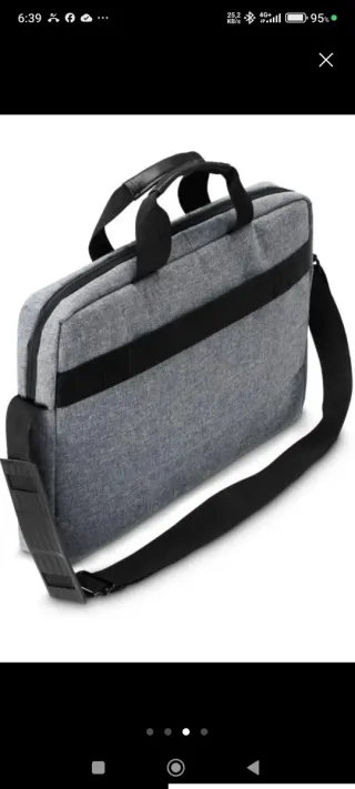 Maletín para portátil gris