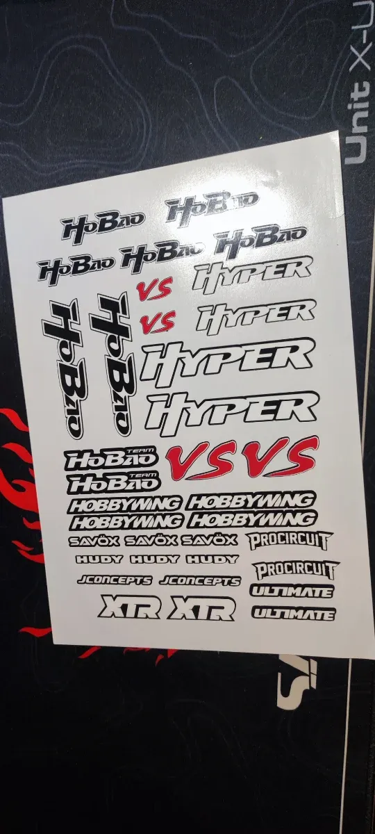 Pegatinas varias buggy 1/8 truggy etc