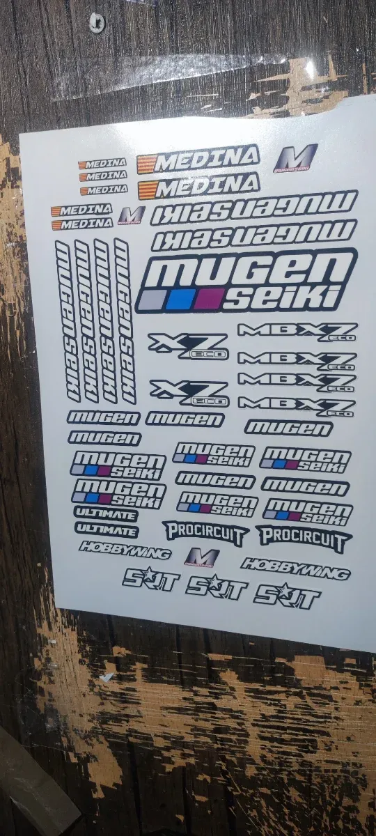 Pegatinas varias buggy 1/8 truggy etc