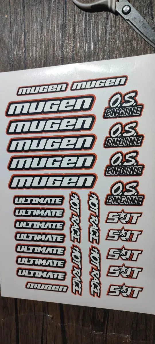 Pegatinas varias buggy 1/8 truggy etc