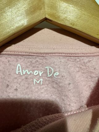 Sudadera Amor de Hate Love Rosa