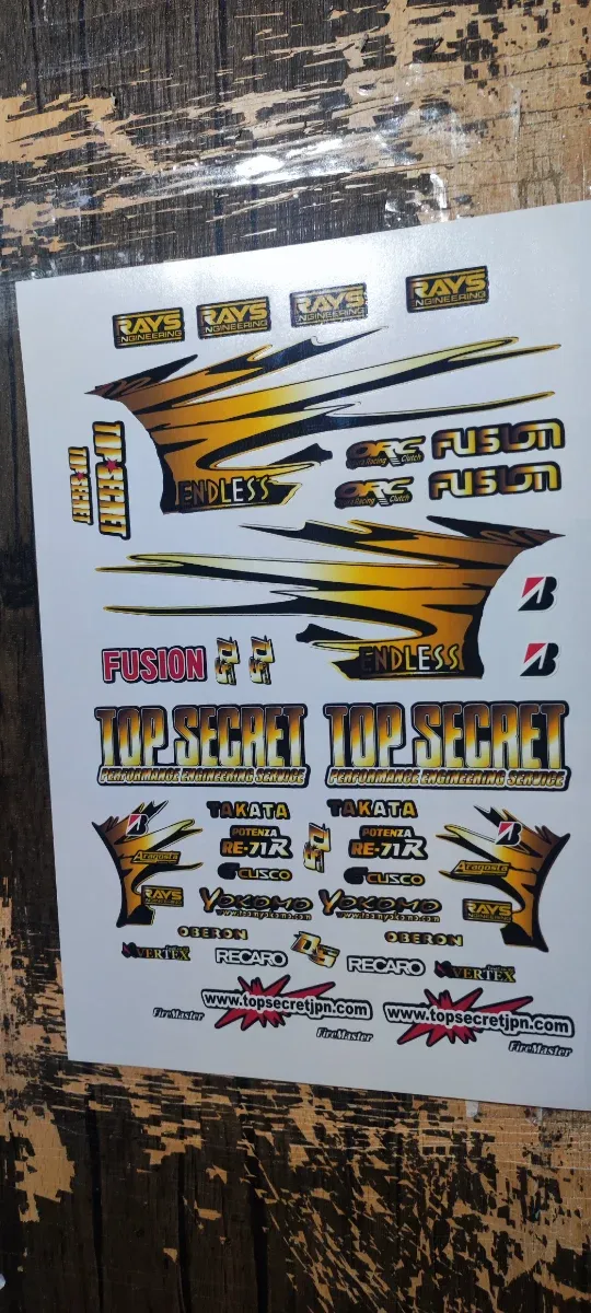 Pegatinas para coche rc drift  varios