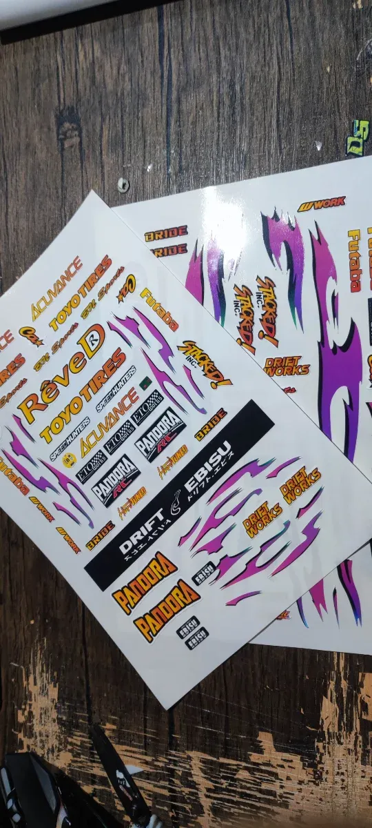 Pegatinas para coche rc drift  varios