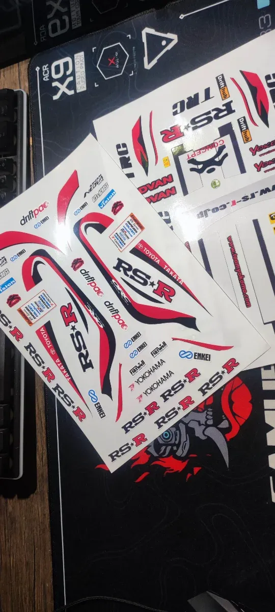 Pegatinas para coche rc drift  varios