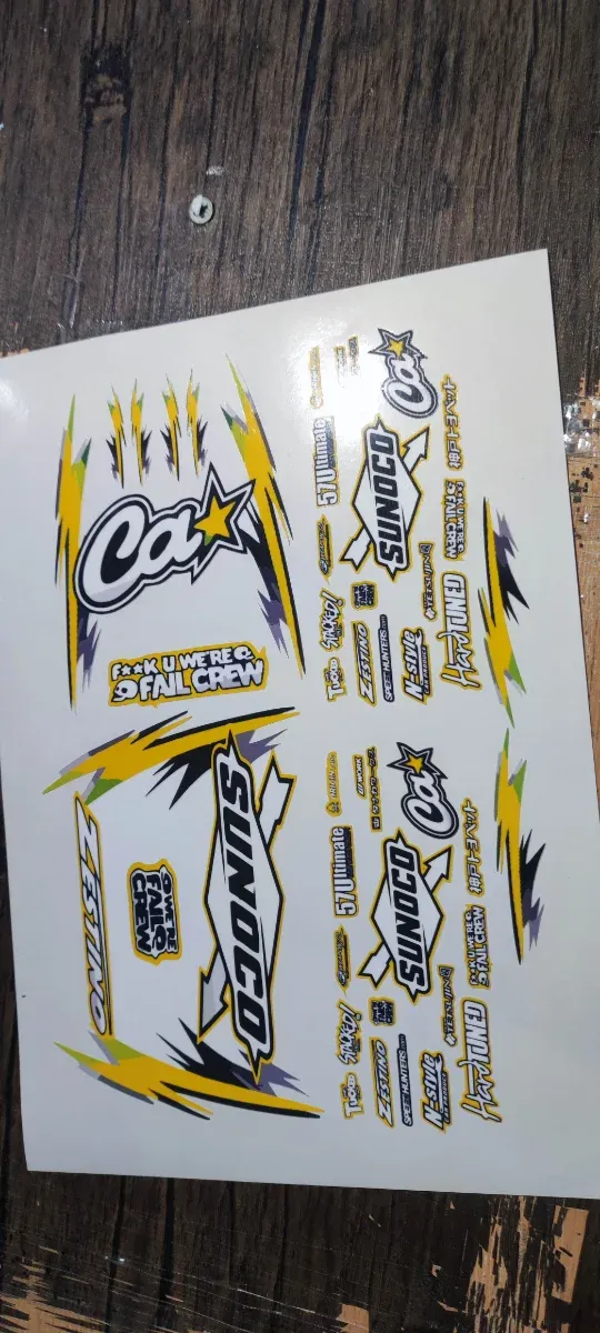 Pegatinas para coche rc drift  varios