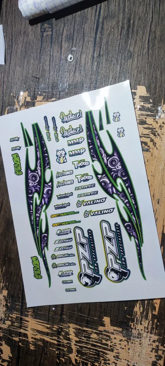 Pegatinas para coche rc drift  varios