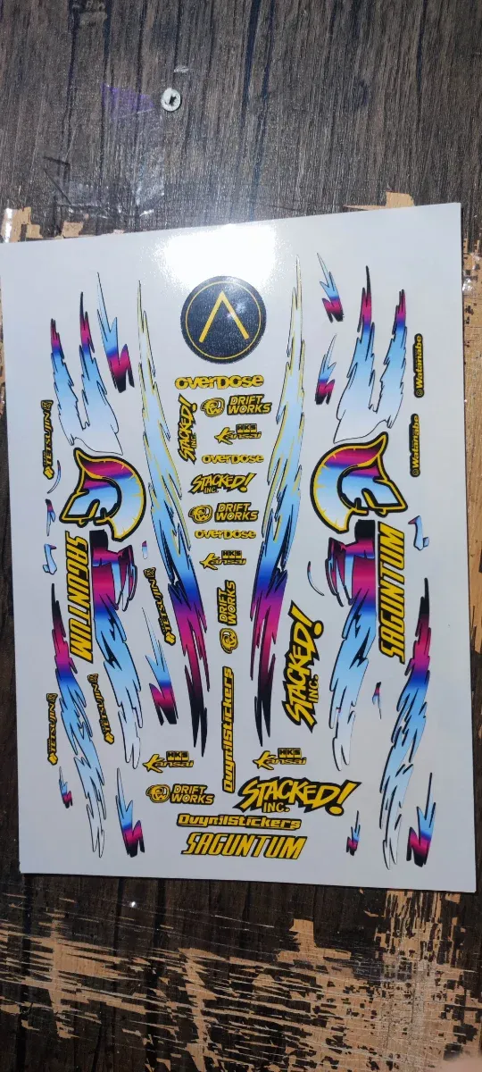 Pegatinas para coche rc drift  varios