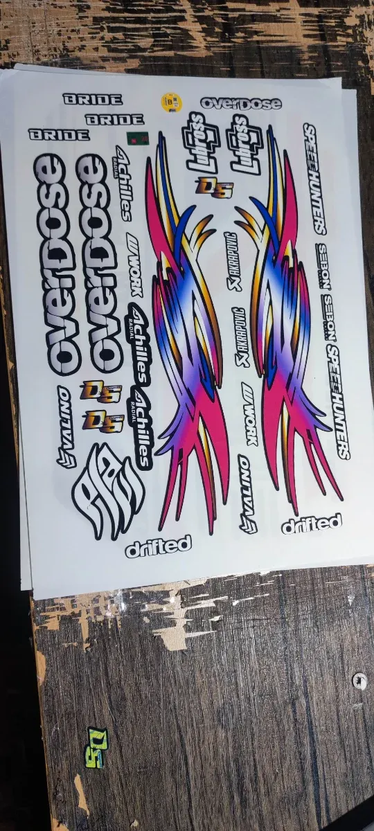Pegatinas para coche rc drift  varios