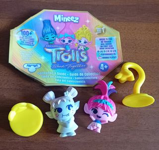 "Trolls 3" peluche Tiny Diamond, Mineez e libretto