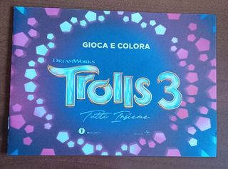"Trolls 3" peluche Tiny Diamond, Mineez e libretto