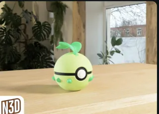Pokeball Chikorita - Pokémon