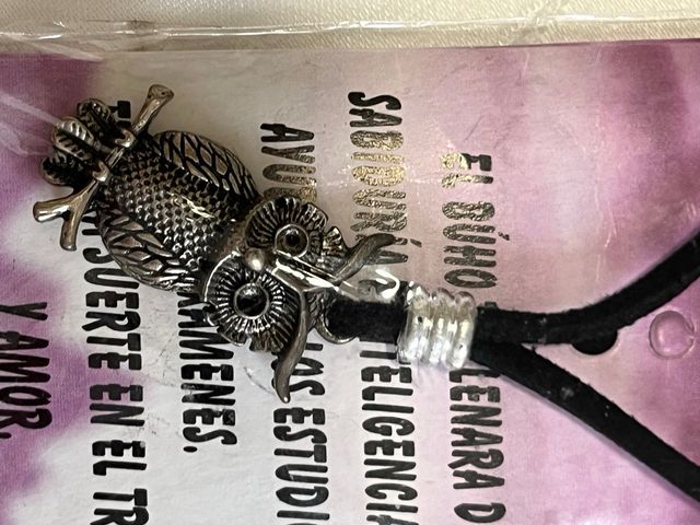 Horquillas ,  collar búho y pendientes