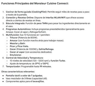 ¡Venta! Robot de Cocina Monsieur Cuisine Connect