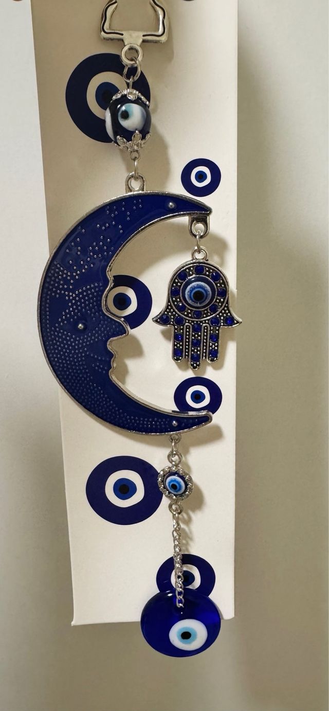 COLGANTE PARED LUNA Y MANO DE FÁTIMA