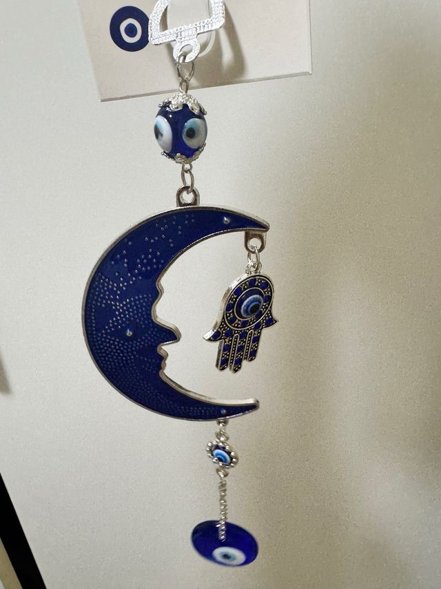 COLGANTE PARED LUNA Y MANO DE FÁTIMA