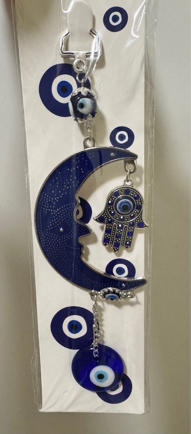 COLGANTE PARED LUNA Y MANO DE FÁTIMA