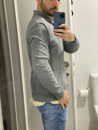 Cárdigan Springfield Gris Talla L