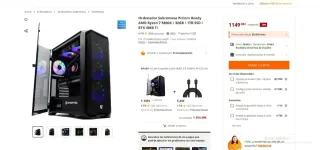 PC Gaming Ryzen 7 5800X / 32GB/1TB/ SSD RTX 4060 T