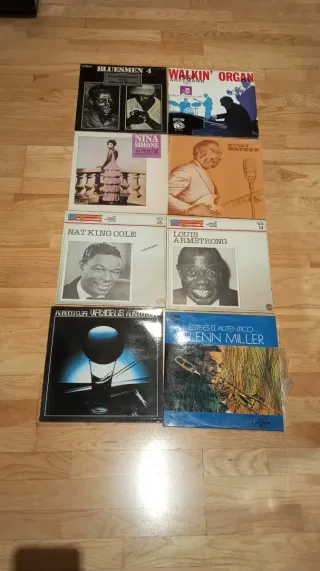 Lote Vinilos Jazz: Nina Simone, Nat King Cole, Lou