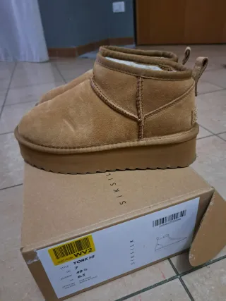 SIKSILK York Hi Stivali Marrone Tg 40