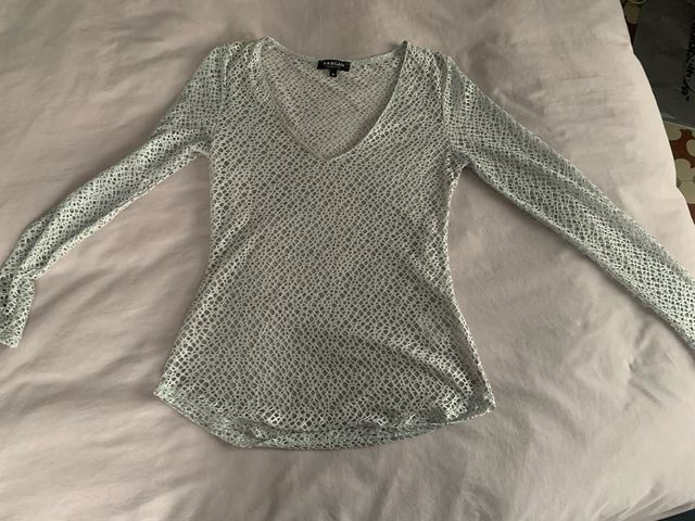 Jersey MORGAN gris/blanco talla como para una M