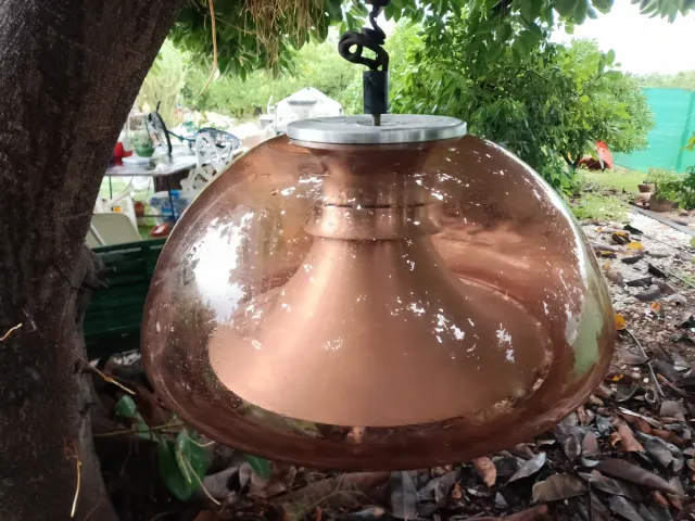 Lâmpada de teto plástico vintage original