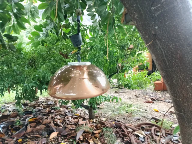 Lâmpada de teto plástico vintage original