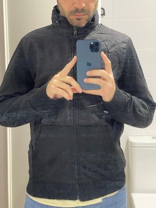 Sudadera Hombre Negra y Gris