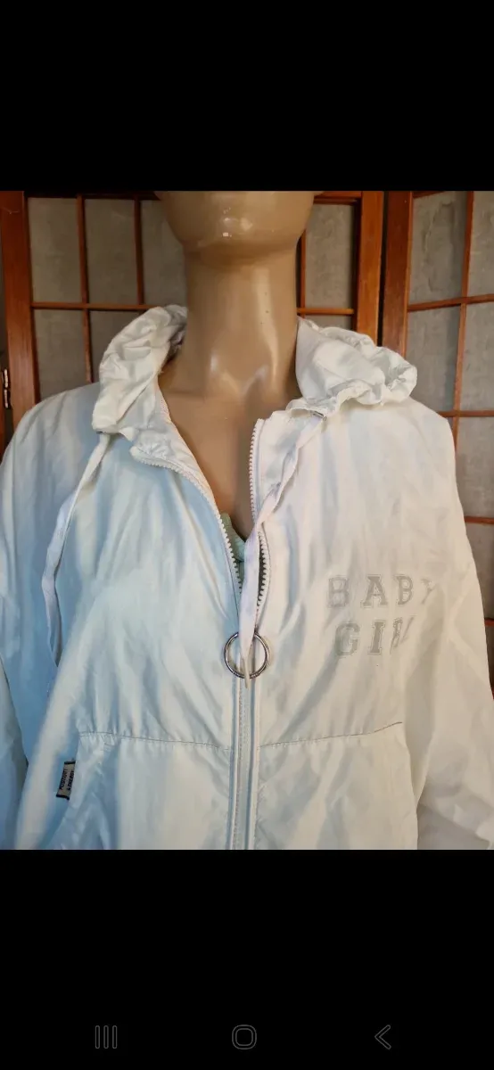 Cortavientos Bershka Blanco Talla S