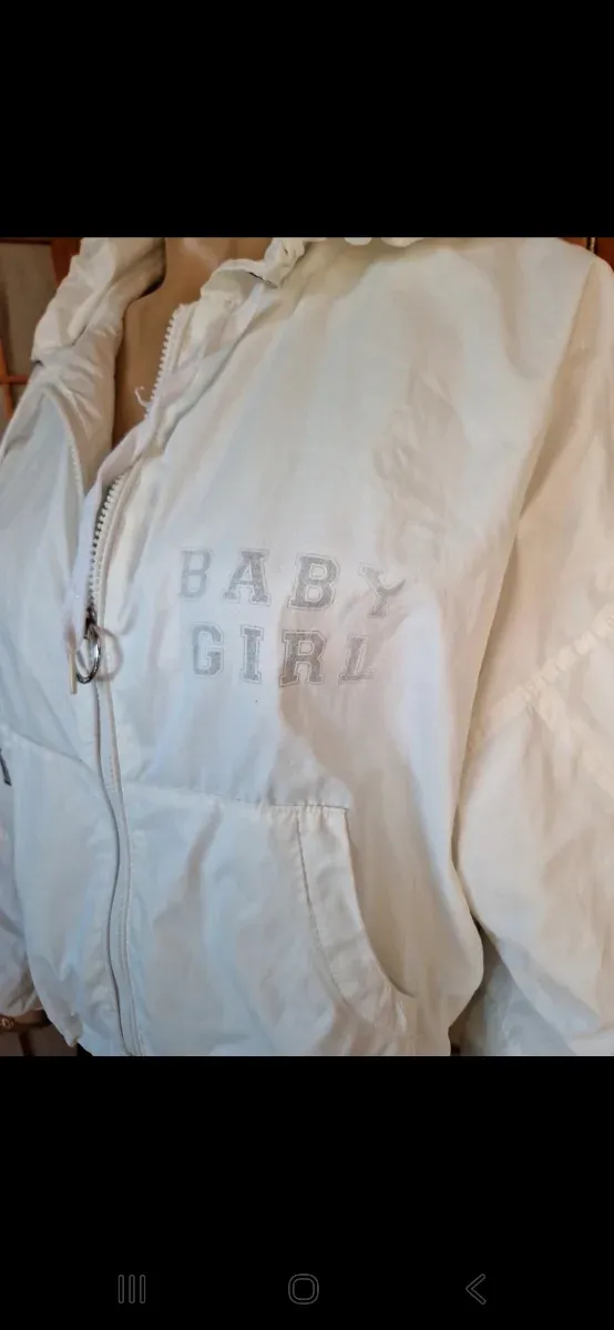 Cortavientos Bershka Blanco Talla S