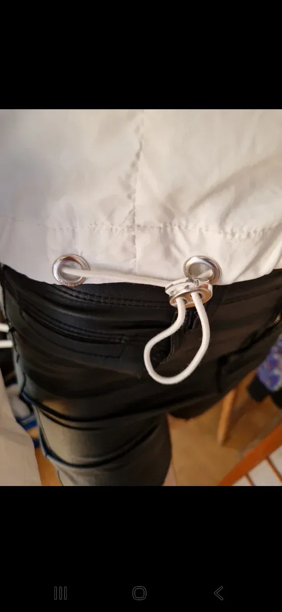 Cortavientos Bershka Blanco Talla S