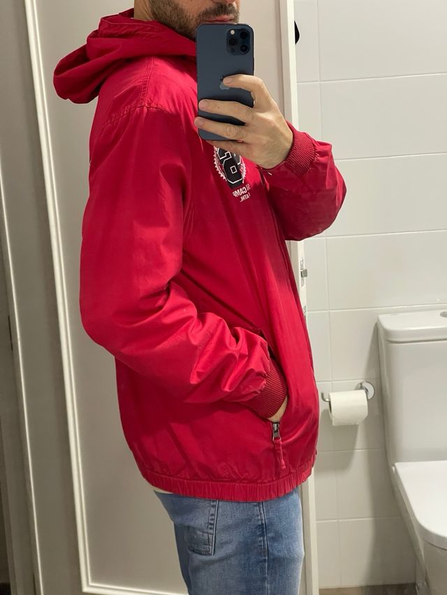 Sudadera Pull and Bear XDYE Roja Talla L