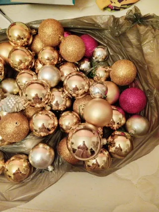 Palline Albero Natale Oro Argento