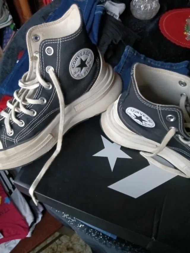 Converse All Star nere platform