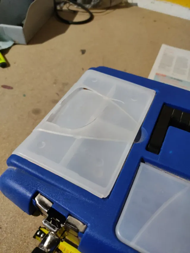 Caja de herramientas EXPERT azul y negra