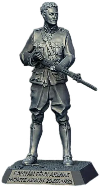 Figura militar de 75mm Capitán Don  Félix Arenas