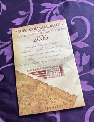 2 Euro San Marino 2006 FDC Cristoforo colombo