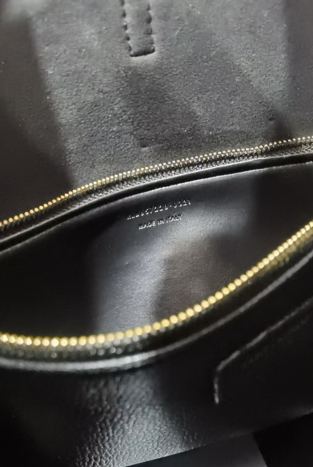 Bolso YSL Hobo mediano negro, original con factura