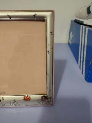 Portafoto Argento Laminato Decorato