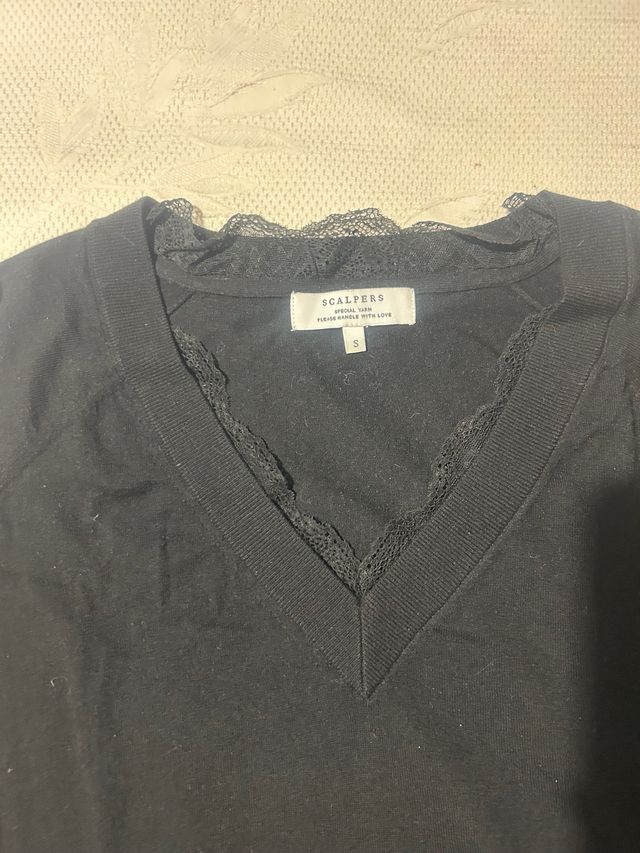 Jersey Scalpers S encaje negro